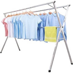 AIODE Laundry Drying Rack Foldable Pool Towel Rail Freestanding Indoor Outdoor