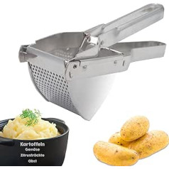 Potato Press for Mashed Potatoes, Spaetzle Press, Potato Squeezer, Press for Potato Fruit and Vegetables, Spaetzle Puree, Fruit Juices, Vegetable Porridge