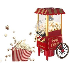 BEPER BT.651Y ABS Plastic Popcorn Maker - Red/Gold