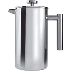 18/10 Stainless Steel - 12 Cup / 1.5 Litres Double Walled Cafetiere - BOXED
