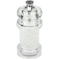 Cole & Mason H57502P 575 Salt Mill, Acrylic, 105 mm, Precision+, Contains 1 x Salt Mill