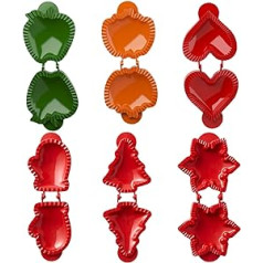6 Pieces Autumn Hand Cake Moulds Dough Press Pocket Cake Molds Christmas Halloween Mini Cake Maker Gift for Baking Lovers Portable Pocket Cake Mould for Halloween Kitchen Accessories