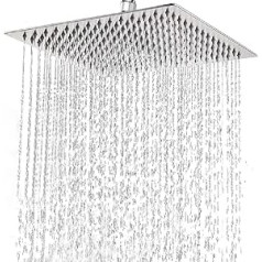 High Pressure Rain Shower Head, 304 Stainless Steel, Large Rain Shower Head for Bathroom, Great Shower Experience