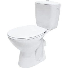 Domino Eco President 147 010 Pedestal Toilet 3/6 Litres Polypropylene