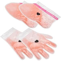 Ipetboom 2 Pairs Wax Therapy Gloves Beauty Hand Wax Cover Parafīna vaska pēdu plēve Mitrinoši cimdi Vaska Cimdu Pēdu Pārklājums Parafīna Vaska Cimdi Spa