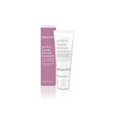 This Works Perfect Hands Intense Moisture, 75 ml — mitrinošs roku krēms, kas bagātināts ar lapegles ekstraktu, kokosriekstu un smaržīgām augu sastāvdaļām