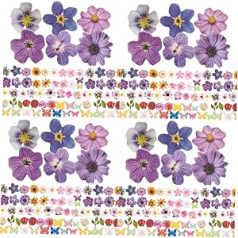 Frcolor 8 kastes Butterfly Flower Nail Art Nagu piekariņi DIY Nail Art Sequins Nagu piekariņi Calcomanias Para Uñas Ziedi Nagi Daisy Manikīrs Plastmasa