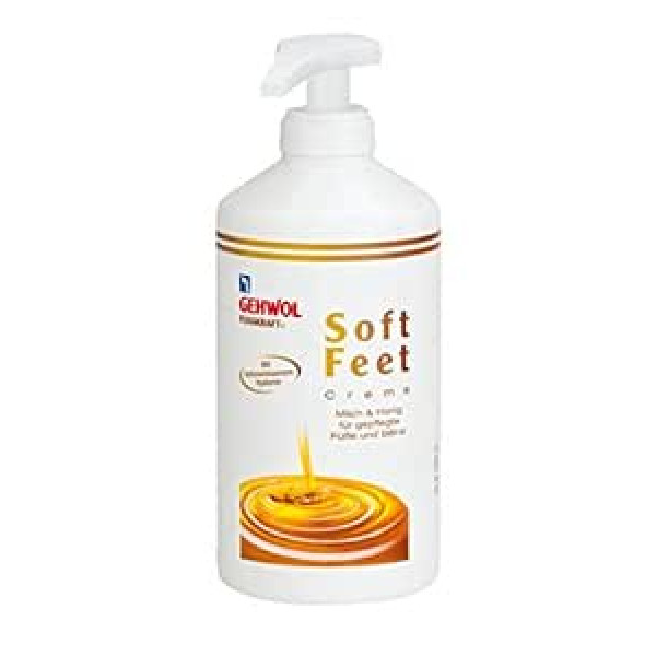 Gehwol Fusskraft Soft Feet, pēdu krēms ar hialuronskābi, urīnviela, 500 ml ar dozatoru