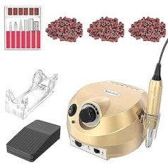 Weiyi 30,000 RPM Electric Nail File Nail Cutter Manicure Pedicure Gold