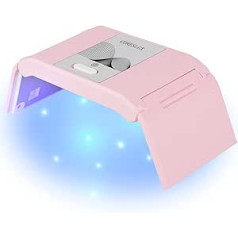 ‎Coreslux CORESLUX Mini UV Lamp for Gel Nails 36 W Portable UV Lamp Nails with 60s/120s Timer UV Lamp for Shellac Nails Neon Nail UV Lamp for All Gel (Pink)