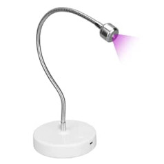 ‎Ejoyous Mini nagu lampa, LED nagu lampa, UV nagu lampa, nagu žāvētāja lampa, USB portatīvais nagu žāvētājs, rotējoša galviņa, nagu laka, līmes žāvētājs ar 60s taimeri