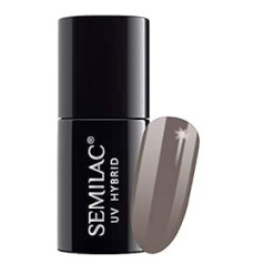 Semilac UV Nagellack 017 Grey 7ml Kollektion Black&White