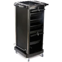 Little Poor Hairdressing Trolley 5 Layers Hairdressing Rolling Salon Trolley with 2 Lock 4 Keys Lockable Beauty Furniture Mobile Hairdressing Storage Tool Stylist Equipment with Drawers, C