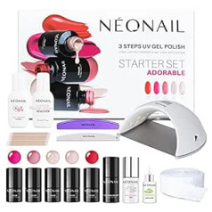 Néonail NEONAIL ADORABLE Starter Set Rozā, Sarkans, Bēšs