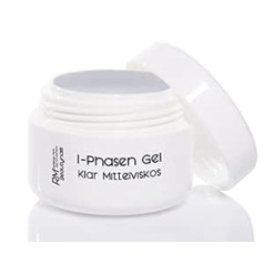 Rm Beautynails 1-Phase UV Gel, All-In-One Gel, All Round Gel, Clear, Medium Viscosity 250ml