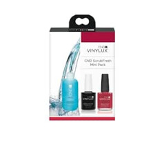 CND VINYLUX Red Blusher Top Coat un ScrubFresh Mini 59 ml