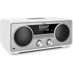 TechniSat Digitradio 602, Compact System with 70 Watt 2.1 Speaker System (Stereo Music Centre with Internet Radio, DAB+, FM, CD Player, USB, Bluetooth, App Control, Qi Charging Station)