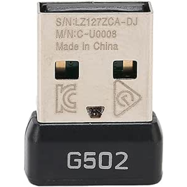 2,4 G USB uztvērējs bezvadu pelei G502 Lightspeed, USB bezvadu peles sargspraudņa adapteris, pārnēsājams USB uztvērējs, stabila signāla pārraide un Plug and Play