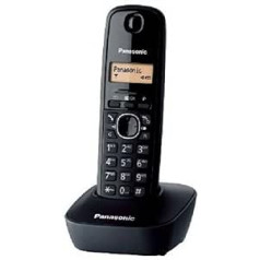 Panasonic KX-TG1611 Schnurlostelefon (DECT, galddators, Schwarz, LCD, AAA, digitālais)