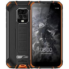 DOOGEE S59 PRO āra mobilais tālrunis bez līguma, 10 000 mAh akumulators, astoņkodolu 4 GB + 128 GB (256 GB ārējais SD), IP68 triecienizturīgs, izturīgs viedtālrunis, 2 W skaļrunis, 16 MP AI četrkāršu kamera, divu SIM kartes NFC