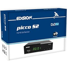 EDISION Picco S2 Full HD SAT uztvērējs WiFi bortā HDMI SCART IR Eye