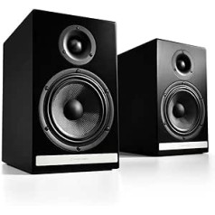 Audioengine HDP6 Passive Bookshelf Speakers - Stereo Speakers for Home Music Listening | 2-Way Powered Speakers (Black)