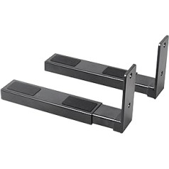 Pyle Universal Soundbar Speaker Wall Mount Dual Holder Stands for Center Channel Soundbar Speaker (PSTNDW17)