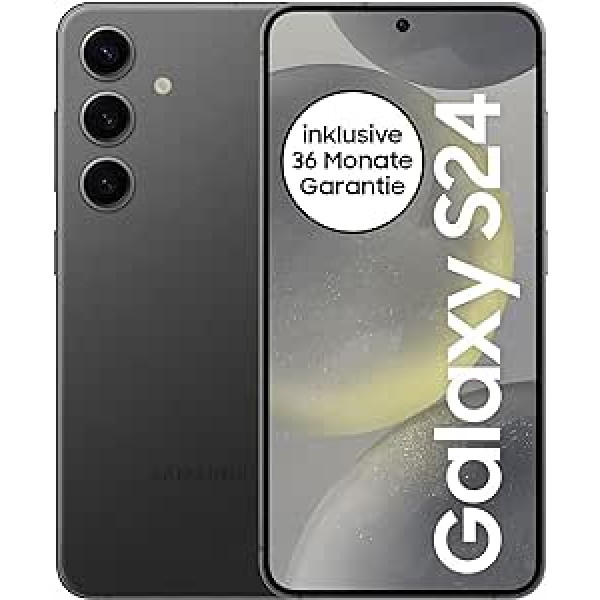 Samsung Galaxy S24 AI viedtālrunis, Android mobilais tālrunis bez līguma, 8GB RAM, 128GB atmiņa, 50MP kamera, ilgs akumulatora darbības laiks, Onyx Black