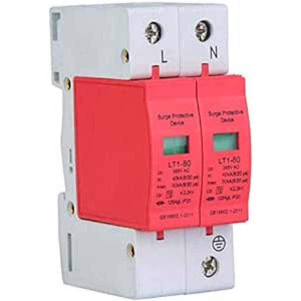 2P 80KA Surge Arrester House Surge Protection Low Voltage Arrester Lightning Protection (2P80KA)