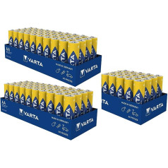 Varta Varta 04006 Baterijas Alkaline Mignon AA LR06 1,5 V Shrinkwrap Pack of 100