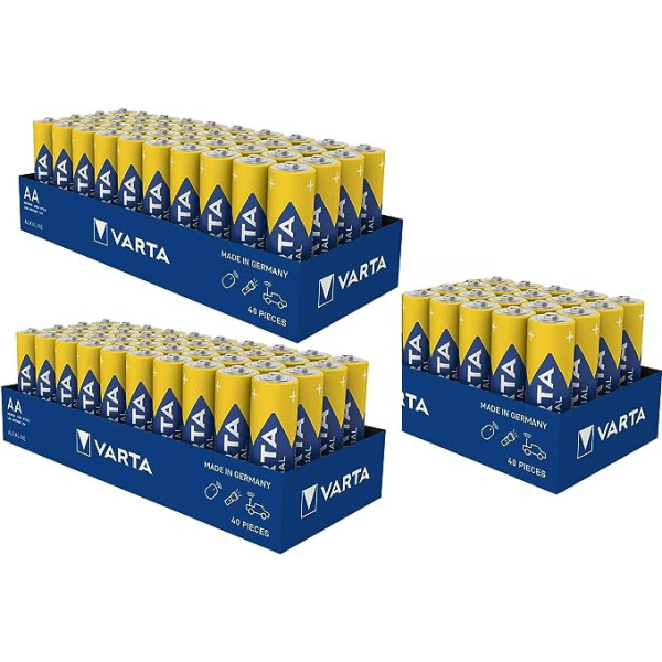 Varta Varta 04006 Baterijas Alkaline Mignon AA LR06 1,5 V Shrinkwrap Pack of 100