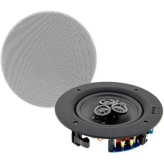 ChiliTec CTE-30W Built-in Speaker for Ceiling Wall 2-Way 80 Watt High End Round 234 x 60 mm White