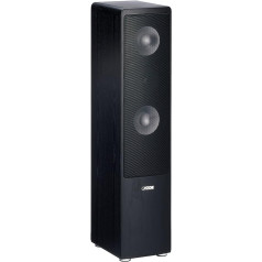 Canton Ergo 670 DC 2.5-Way Bass Reflex Floor Speaker 110/170 Watt Bi-Wiring / Bi-Amping Connection Panel Black (Pack of 1)