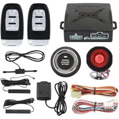 EASYGUARD EC003-NS PKE Autoalarmanlage Näherungseingang Druckknopf Fernbedienung Motorstart Stoßalarm Warnung DC 12 V