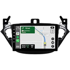 JUNHUA 9 collu Android automašīnas radio ar 2 + 32 GB satelītnavigācijas ierīci Opel Vauxhall Corsa E 2014 2015 2016 2017 2018, atbalsta borta datoru bezvadu Carplay Android Car WiFi Bluetooth GPS DSP