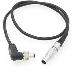 0B 2 Pin to Locking DC Power Cable for Z CAM E2 F6, ARRI Alexa Camera to PIX-E SmallHD Atomos Ninja V Monitor