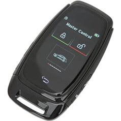 Automašīnas viedais LCD taustiņu skārienekrāns, Bluetooth 5.0 bezatslēgas ievade, varat mainīt atslēgas automašīnas logotipu pēc vajadzības, izgatavots no cinka sakausējuma, gluds pieskāriens, visiem modeļiem ar vienu pieskārienu iedarbin