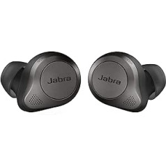 Jabra Elite 85t True bezvadu austiņas — Jabra austiņas ar uzlabotu aktīvo trokšņu slāpēšanu un jaudīgiem skaļruņiem — bezvadu uzlādes futrālis