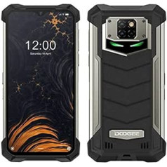 DOOGEE S88 PRO 10000 mAh akumulators, āra viedtālrunis bez SIL, astoņkodolu 6GB + 128GB Android 10, 21MP četru kameru, 6,3 collu FHD + Corning Gorilla Glass, bezvadu uzlāde, IP68 robusts mobilais tālrunis