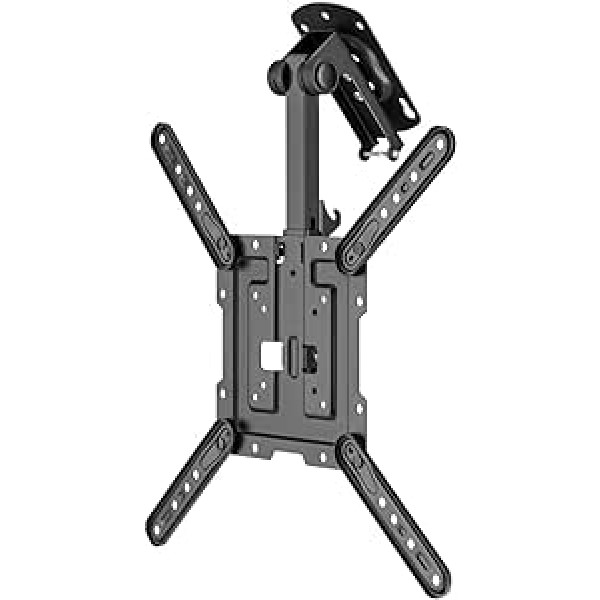 Saliekams alumīnija televizora griestu stiprinājums, pilnībā pārvietojams 23-55 collas 58-140 cm