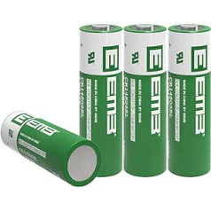 4 x EEMB 3V CR AA litija akumulators CR 14505 1800 mAh Li-MnO2 baterijas nav atkārtoti uzlādējamas