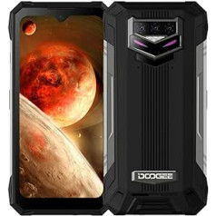 DOOGEE S89 Android 12 āra viedtālrunis bez līguma, 12000 mAh akumulators, Helio P90 8GB + 128GB, 48MP trīskāršā kamera (20MP IR Night Vision), IP68 robusts mobilais tālrunis, 6,3 collu FHD+, bezvadu savienojums