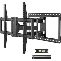 USX-MOUNT TV Wall Mount Swivelling and Tilting for 37-90 Inch TVs, Max. VESA 600 x 400 mm, Heavy Duty TV Bracket up to 60-68 kg, Universal with Extendable Double Arm