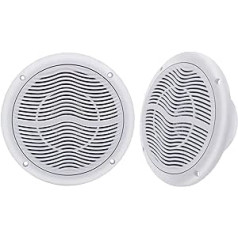 Herdio 6.5 Inch Ceiling Speaker, 120 Watts Waterproof Marine Boat Built-in Speaker, Flush Mounting Sound, Perfect for Indoor and Outdoor Use, Bedroom, Home Cinema (White)