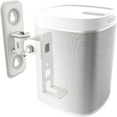 RICOO 1x Lautsprecherwandhalterung Lautsprecher Wandhalterung für SONOS Play:1™ Wand Halterung LH431-W Schwenkbar Neigbar HiFi Audio Boxen Aufhängung Speaker Wall Mount