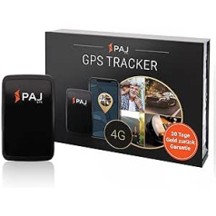 PAJ GPS Allround Finder 4G GPS izsekotājs, aptuveni 20 dienu akumulatora darbības laiks (līdz 40 dienām gaidīšanas režīmā), tiešās izsekošanas raidītājs automašīnai, cilvēkiem