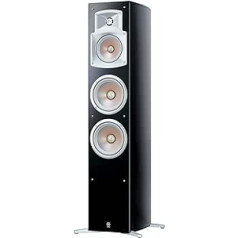 Yamaha NS 555 floorstanding speaker system (3-way bass reflex, waveguide horn, 100W) piano black, 1 piece