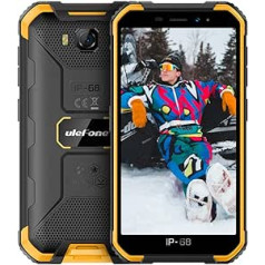 Ulefone Armor X6 2021 viedtālruņi bez līguma, ūdensizturīgs IP68/IP69K, četrkodolu, 2 GB + 16 GB ROM, 8 MP galvenā kamera, 5 MP priekšējā kamera, Android 9.0, 4000 mAh, 5 collas, oranža