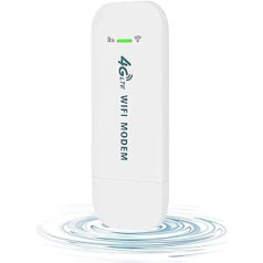 KuWFi interneta zibatmiņa 4G 150Mbps, 4G LTE USB Dongle WiFi, bezvadu atslēgas modems 4G ar slotu, tīkla adapteris 4G LTE, USB atmiņa, veikala/mājas lietojumprogramma, savienojiet 10 lietotājus