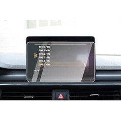 CDEFG A4 B9 A5 Q5 Automašīnas navigācijas stikla ekrāna aizsargs 9H pret skrāpējumiem izturīgs pret pirkstu nospiedumiem GPS caurspīdīgs ekrāna aizsargs (7 collas)